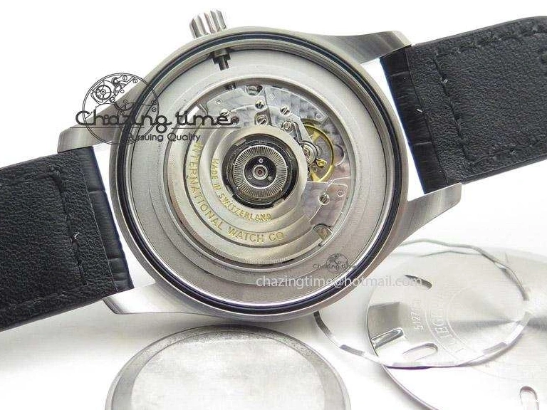 MIROTIME 0416 Mark XVII 1:1 MK Maker Best Edition SS Black Dial On Black Leather Strap A Sporty 7372